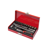 C00-17MH4 17 Parça 1/4"6 Köşe Lokma Takımı